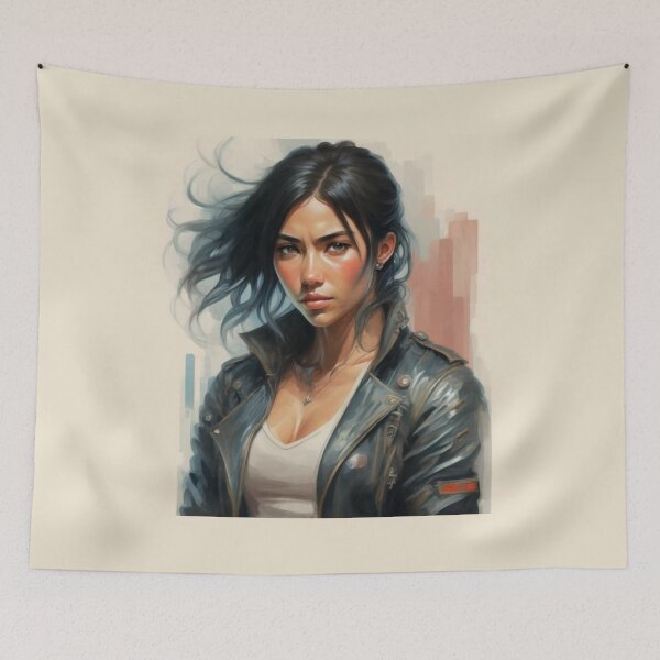 Item preview, Beautiful Black Haired Girl designed and sold by ArtCraftLab.