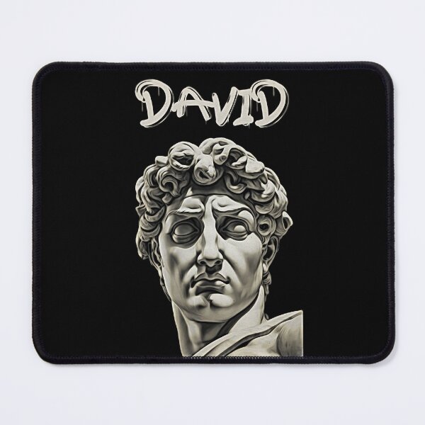 Item preview, Grunge Michelangelo's David Statue Head - Distressed Classical Portrait David Ancient Statue 04 designed and sold by MadeByRobots.