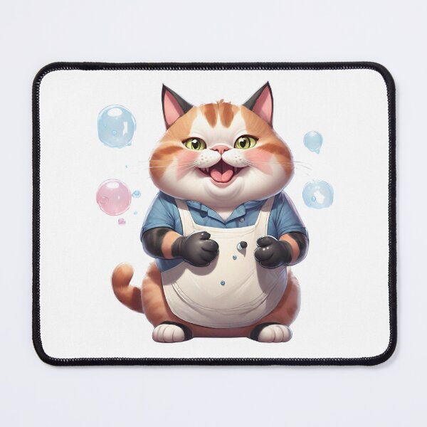 Item preview, Chubby Laundromat Kitty Cat designed and sold by Keffy.