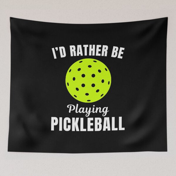 Item preview, I'd rather be playing pickleball, funny pickle ball sport game player lover or fan saying quote designed and sold by NBSStore.