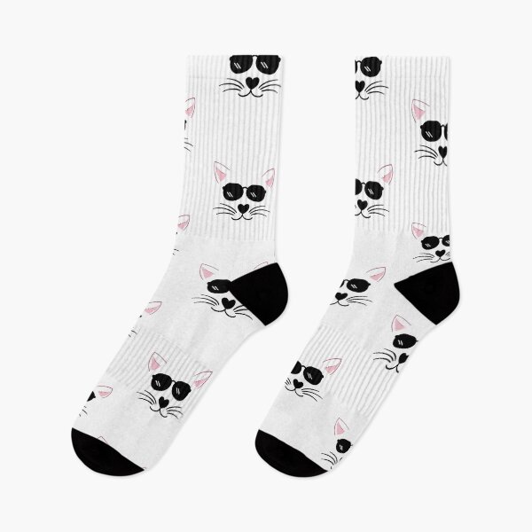 Item preview, Copy of Kawaii Cute cat wearing sunglasses  || white cat pink || white cat funny || I am a cat face design  designed and sold by Cosmicworld07.