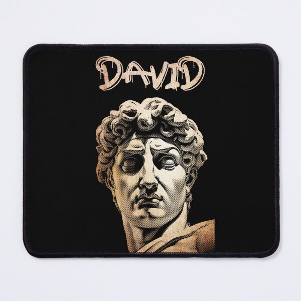 Item preview, Dot Art Grunge Michelangelo's David Statue Head - Distressed Classical Portrait David Ancient Statue 04 designed and sold by MadeByRobots.