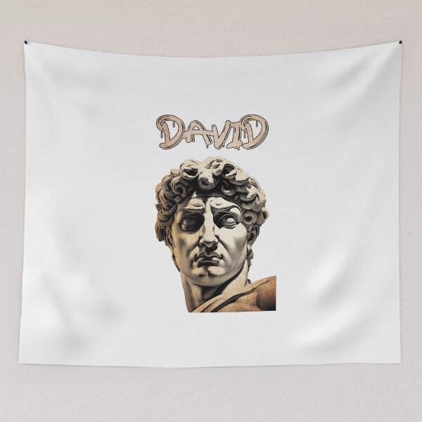 Item preview, Dot Art Grunge Michelangelo's David Statue Head - Distressed Classical Portrait David Ancient Statue 04 designed and sold by MadeByRobots.