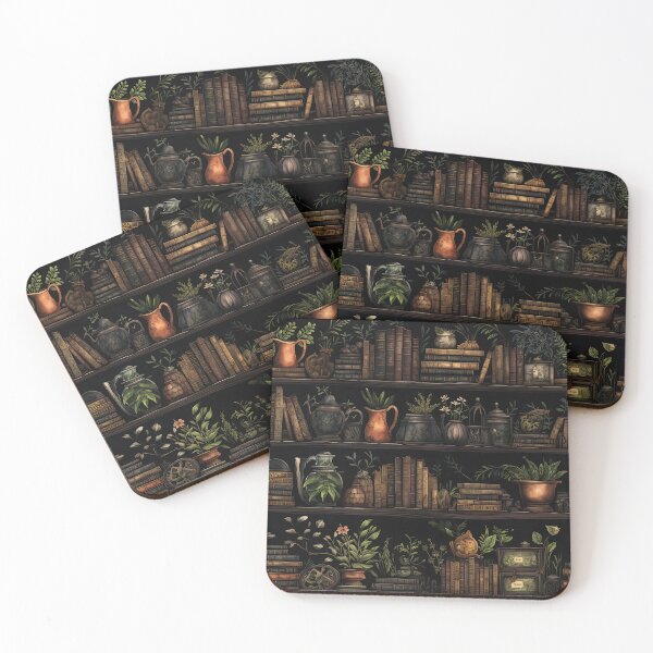 Item preview, Botanist library - magical plant lover librarian books designed and sold by Daydreamsatdawn.