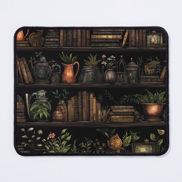 Item preview, Botanist library - magical plant lover librarian books designed and sold by Daydreamsatdawn.