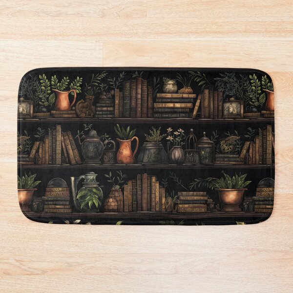 Item preview, Botanist library - magical plant lover librarian books designed and sold by Daydreamsatdawn.