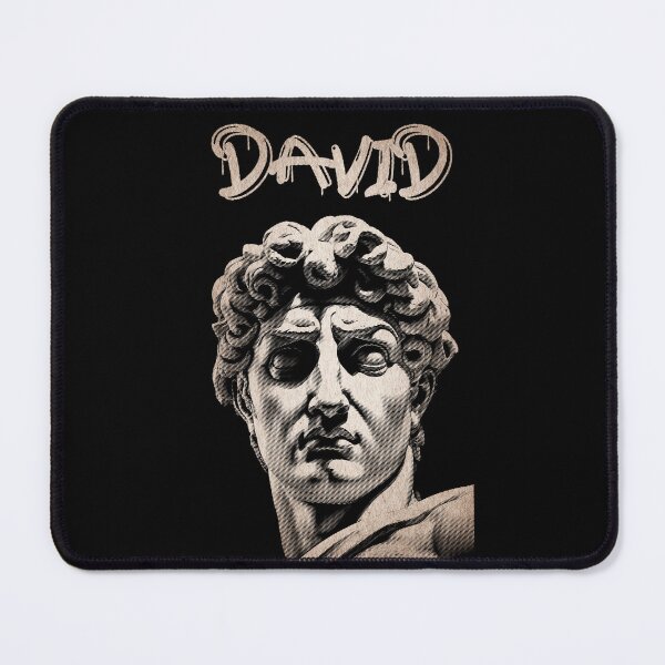 Item preview, Line Art Grunge Michelangelo's David Statue Head - Distressed Classical Portrait David Ancient Statue 04 designed and sold by MadeByRobots.
