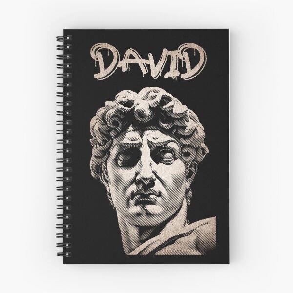 Item preview, Line Art Grunge Michelangelo's David Statue Head - Distressed Classical Portrait David Ancient Statue 04 designed and sold by MadeByRobots.