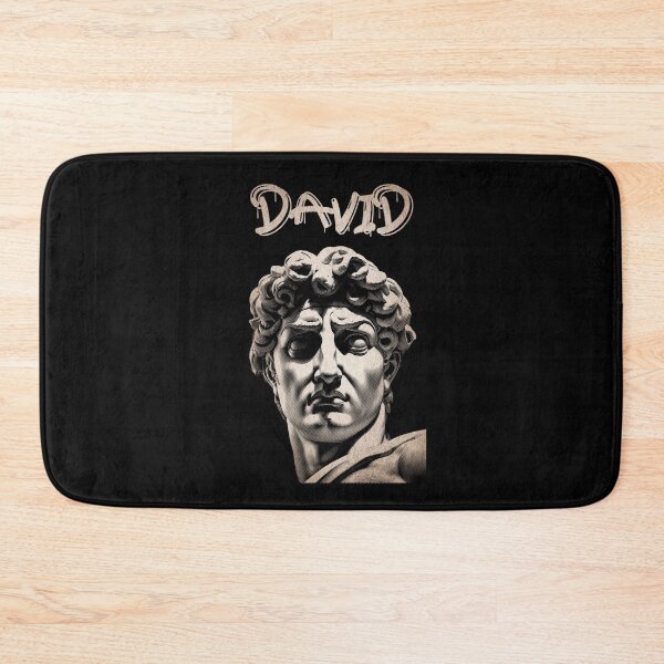 Item preview, Line Art Grunge Michelangelo's David Statue Head - Distressed Classical Portrait David Ancient Statue 04 designed and sold by MadeByRobots.