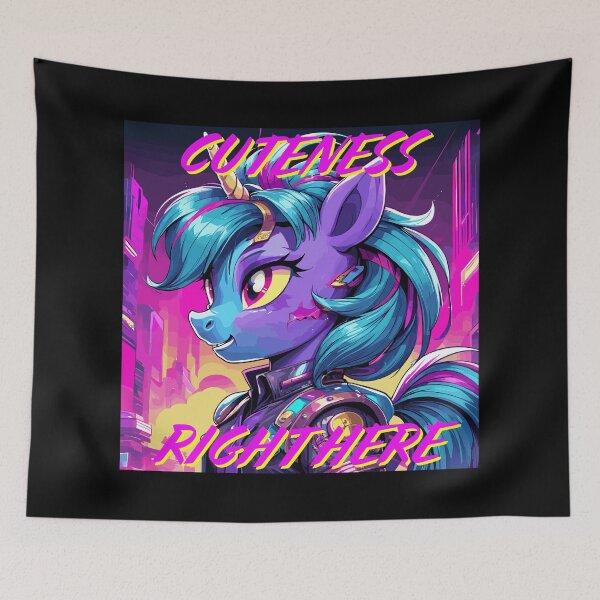 Item preview, Cartoon Cute Angry Pony "Cuteness Right Here""  designed and sold by NeutrinoJem.