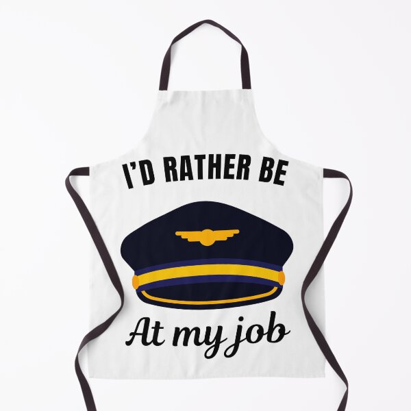 Item preview, I'd rather be at my job, funny airplane pilot job profession or occupation saying quote designed and sold by NBSStore.