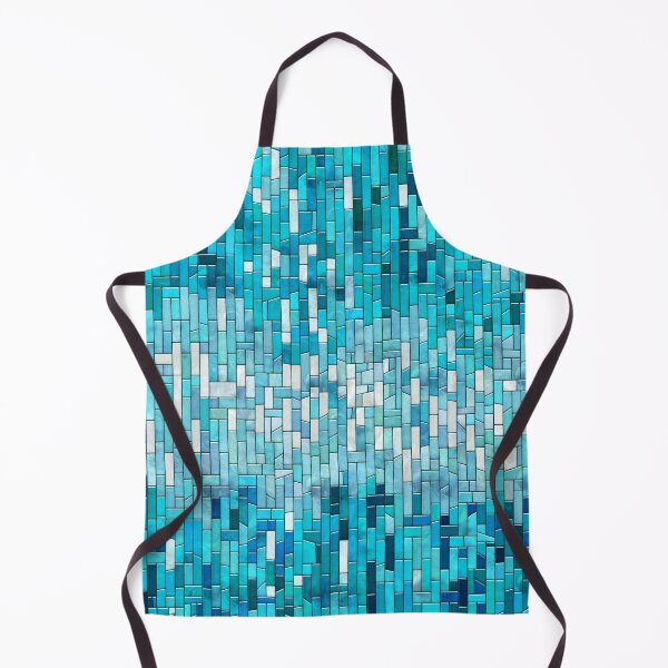 Item preview, Aquamarine Abstract Mosaic Art designed and sold by k9printart.