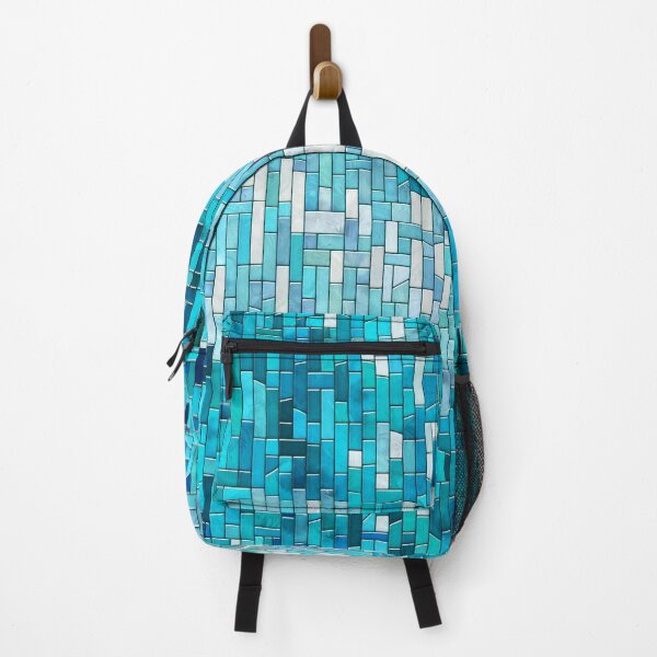 Item preview, Aquamarine Abstract Mosaic Art designed and sold by k9printart.