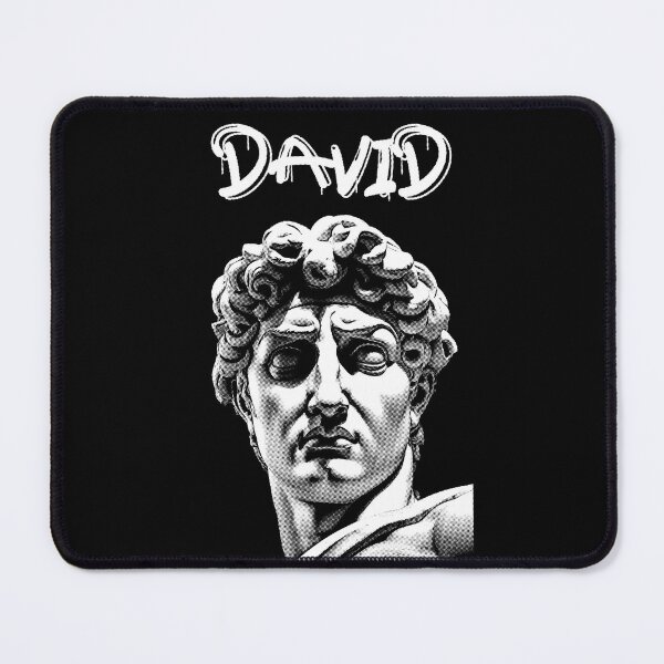 Item preview, Dot Art Grunge Michelangelo's David Statue Head - B&W Classical Portrait David Ancient Statue designed and sold by MadeByRobots.