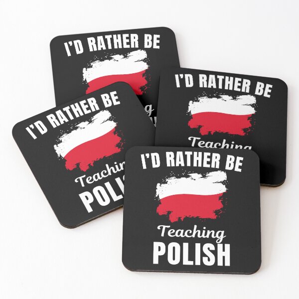 Item preview, I'd rather be teaching Polish, funny Polish language learning or speaking teacher or professor quote or saying designed and sold by NBSStore.
