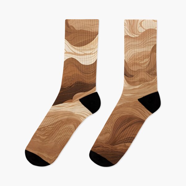 Item preview, A brown and white wavy lines designed and sold by johndesign88.