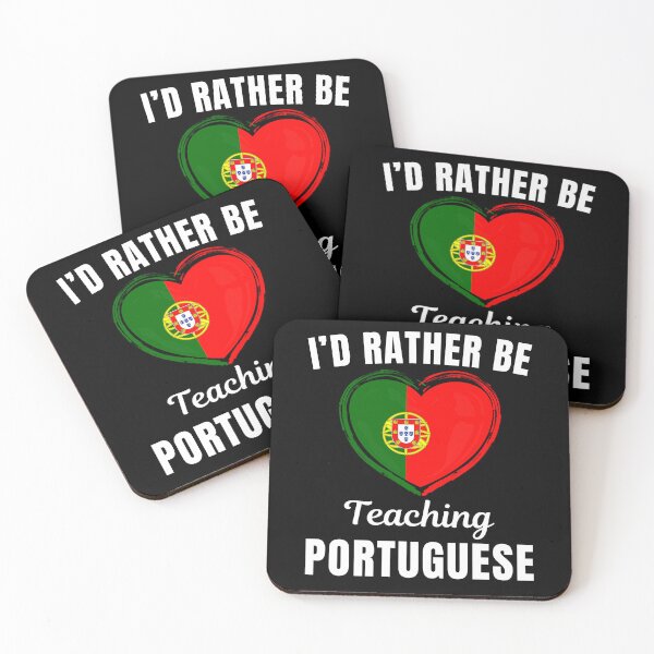 Item preview, I'd rather be teaching portuguese, funny portuguese language learning or speaking teacher or professor quote or saying designed and sold by NBSStore.