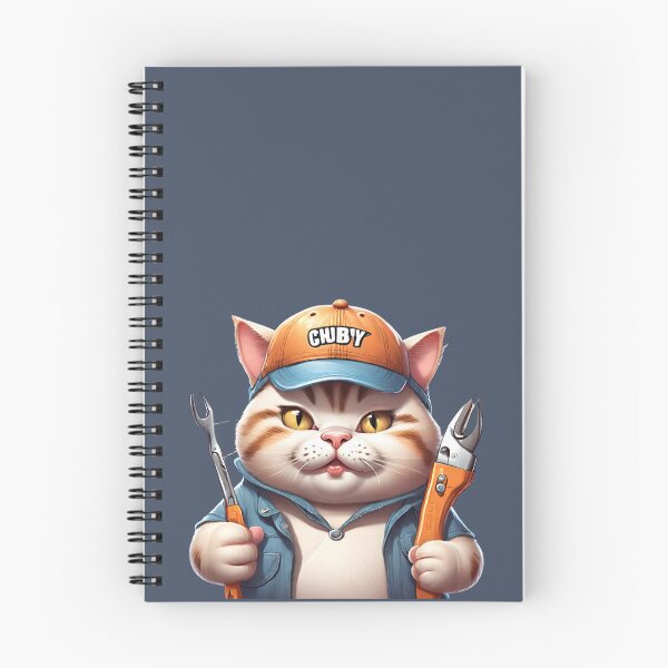 Item preview, Chubby Mechanic Kitty Cat designed and sold by Keffy.