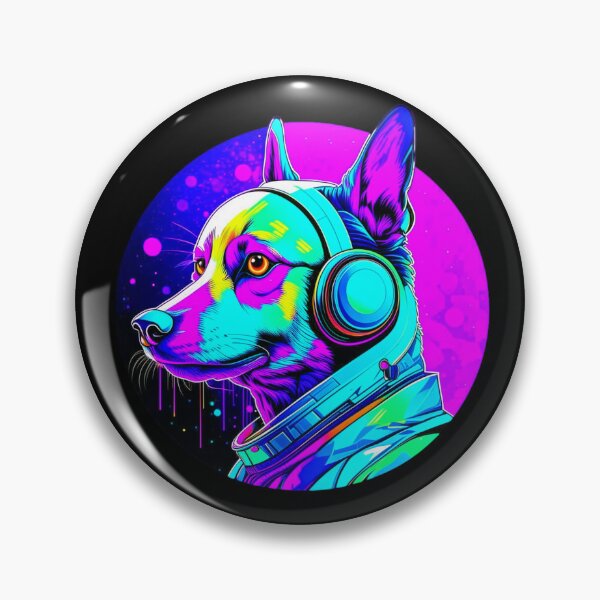 Item preview, Psychedelic Space Dog designed and sold by DadDrivenDesign.