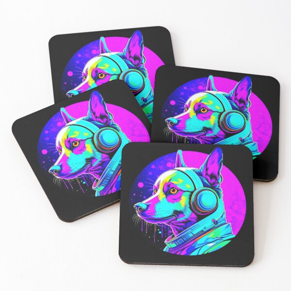 Item preview, Psychedelic Space Dog designed and sold by DadDrivenDesign.