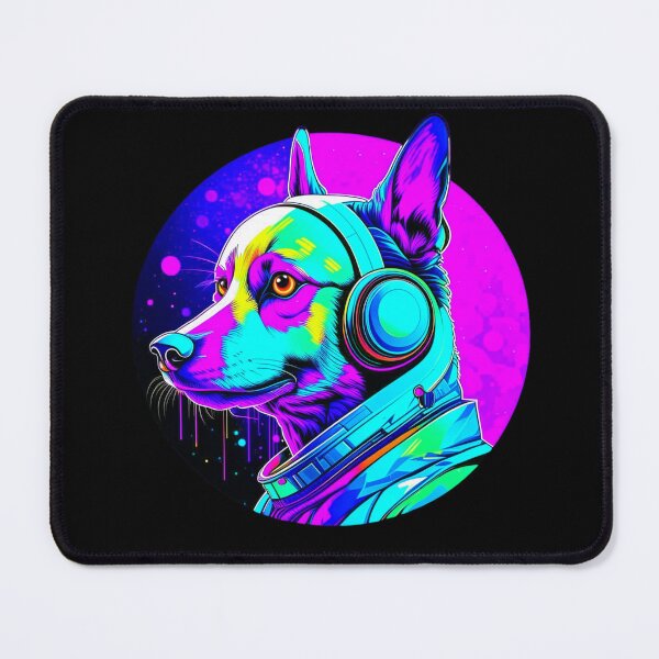 Item preview, Psychedelic Space Dog designed and sold by DadDrivenDesign.