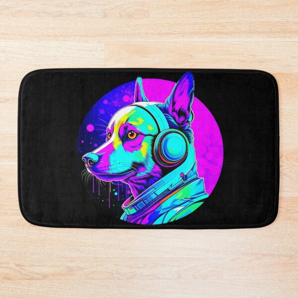 Item preview, Psychedelic Space Dog designed and sold by DadDrivenDesign.