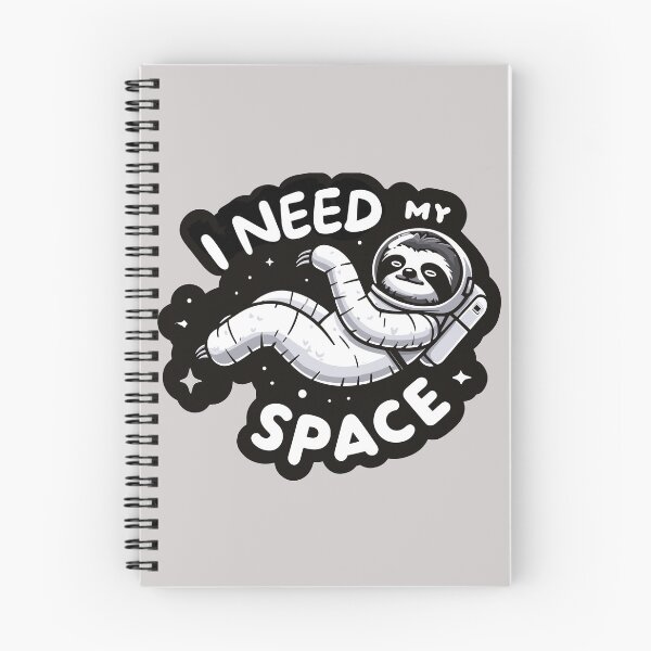 Item preview, I need my Space, Sloth astronaut sticker, sloth space T-shirt designed and sold by Netroder.