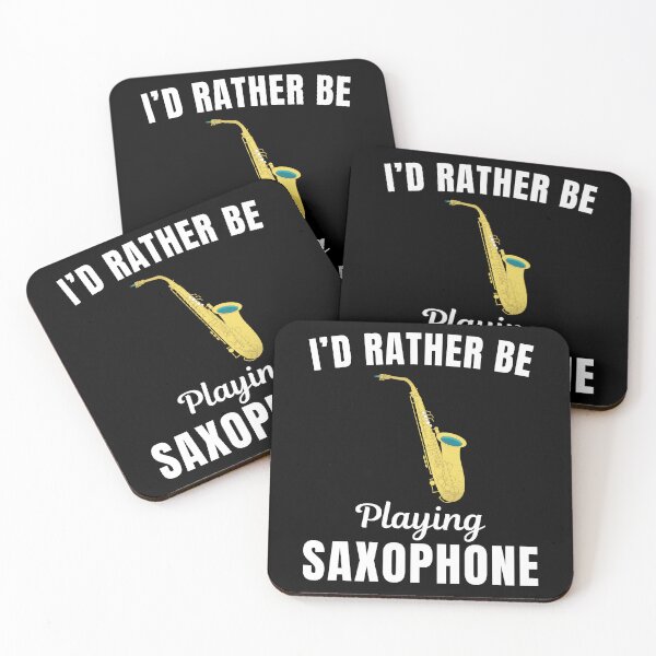 Item preview, I'd rather be playing saxophone, funny saxophonist, saxophone musical instrument players lovers and musicians saying or quote designed and sold by NBSStore.
