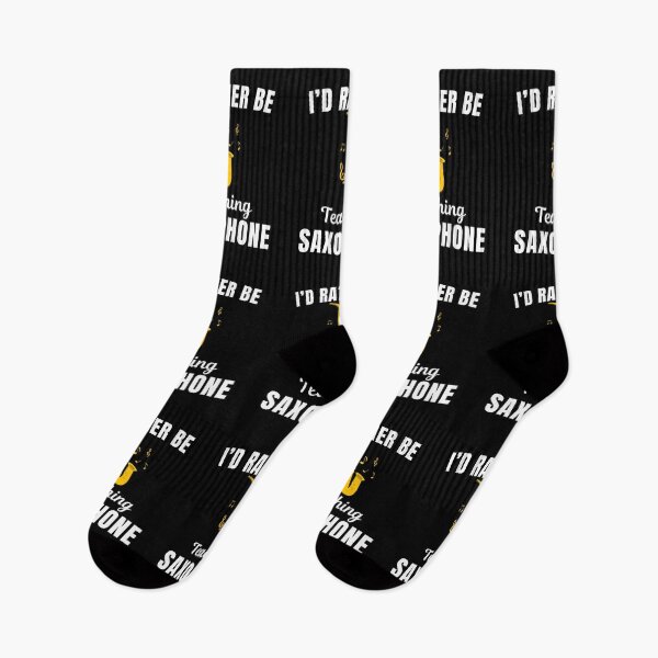 Item preview, I'd rather be teaching saxophone, funny saxophonist, saxophone musical instrument teachers instructor and musicians saying or quote designed and sold by NBSStore.