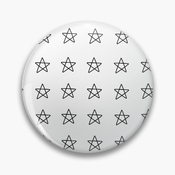 Item preview, 25 Minimalistic White or Transparent Scribbled Stars Set designed and sold by posterful.