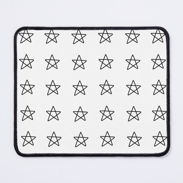 Item preview, 25 Minimalistic White or Transparent Scribbled Stars Set designed and sold by posterful.