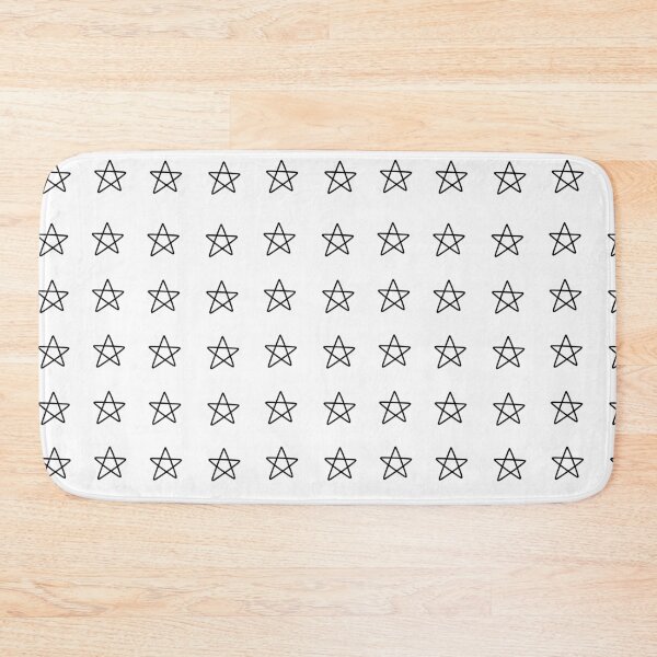 Item preview, 25 Minimalistic White or Transparent Scribbled Stars Set designed and sold by posterful.