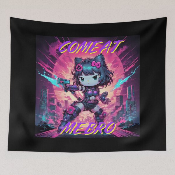 Item preview, Bye Bye Kitty maintains a level of cuteness and charm, "Come at me Bro" designed and sold by NeutrinoJem.