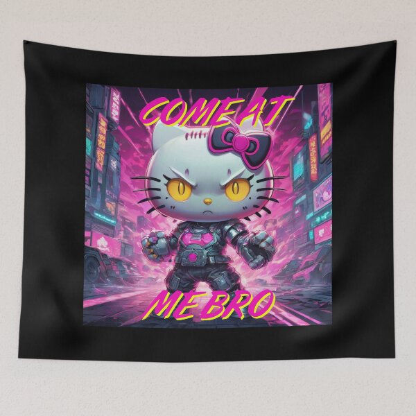 Item preview, Bye Bye Kitty maintains a level of cuteness and charm, "Come at me Bro" designed and sold by NeutrinoJem.