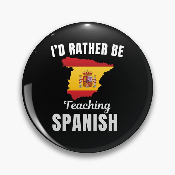 Item preview, I'd rather be teaching Spanish, funny Spanish language learning or speaking teacher or professor quote or saying designed and sold by NBSStore.