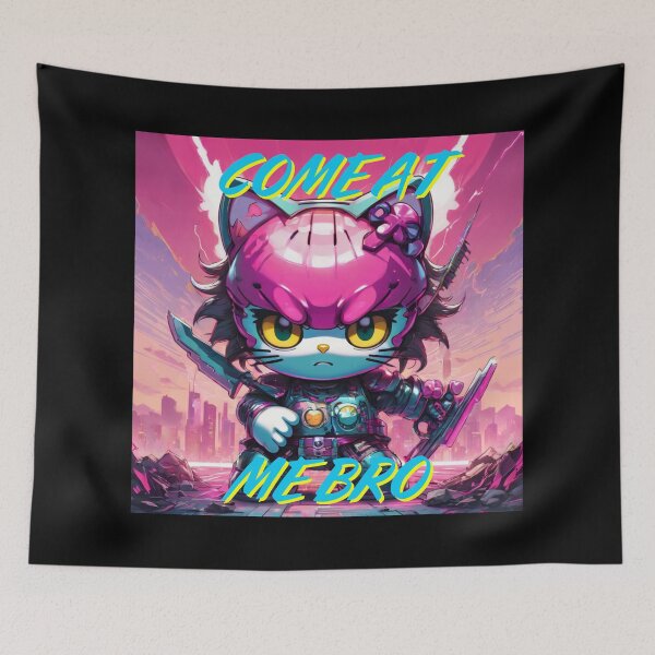 Item preview, Bye Bye Kitty maintains a level of cuteness and charm, "Come at me Bro" designed and sold by NeutrinoJem.