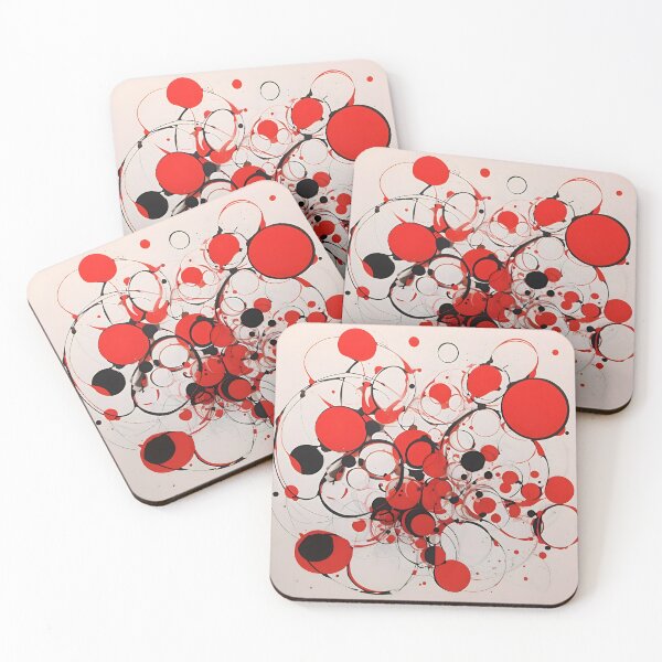 Item preview, A red and black circles designed and sold by johndesign88.