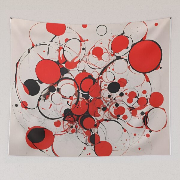 Item preview, A red and black circles designed and sold by johndesign88.