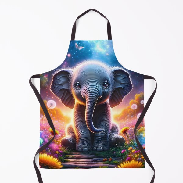 Item preview, Baby Elephant Gloomy Fantasy Landscape designed and sold by PuzzledBean.