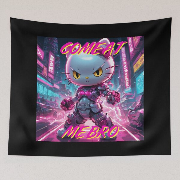 Item preview, Bye Bye Kitty maintains a level of cuteness and charm, "Come at me Bro" designed and sold by NeutrinoJem.