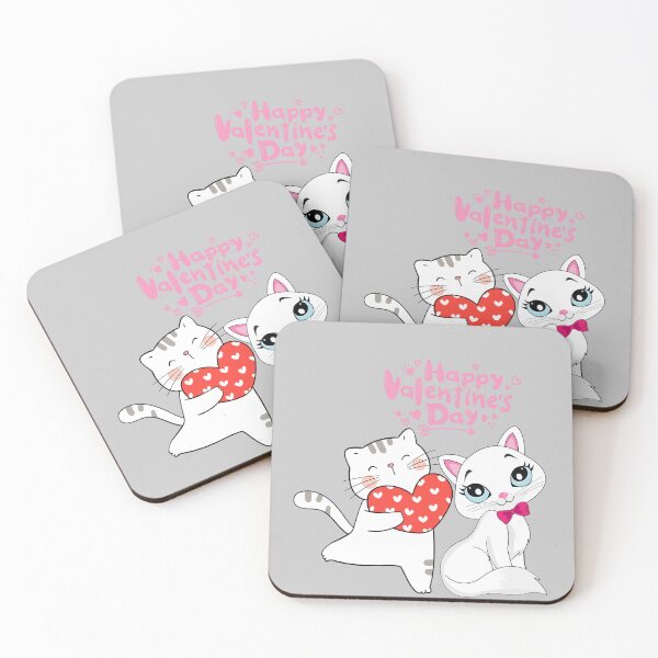 Item preview, Happy Valentine's day _ cats designed and sold by Jemsruk.