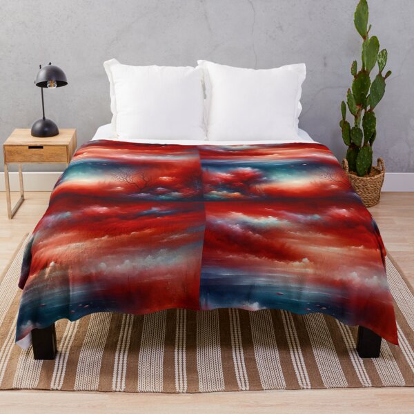 Item preview, Mystical Underwater World - Vivid Red Ocean Art designed and sold by ElLocoMus.