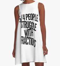 Fractions joke A-Line Dress