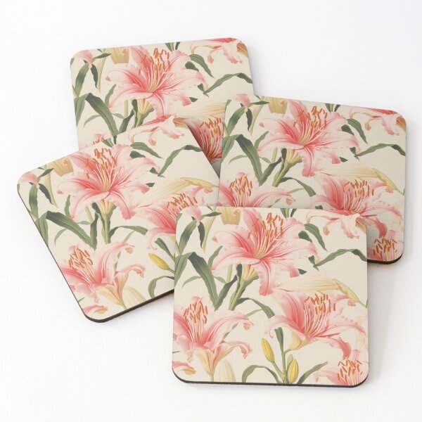 Item preview, Lily Tile 05: Trumpets of Purity in Pastel Dreams, Dew Kissed by Fragrance designed and sold by TheBrainArt.