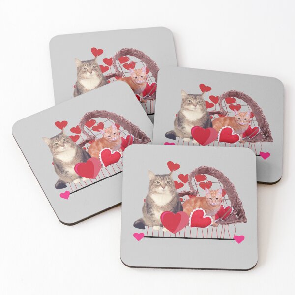 Item preview, Happy Valentine's day _ cats designed and sold by Jemsruk.