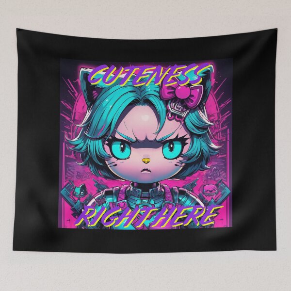 Item preview, Bye Bye Kitty maintains a level of cuteness and charm, "Cuteness Right Here" designed and sold by NeutrinoJem.