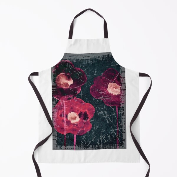Item preview, Pink watercolor flowers against a gray background designed and sold by ANNblick.