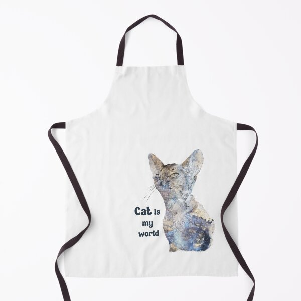 Item preview, Cat is my world Art Painting designed and sold by MagdaKlosArt.
