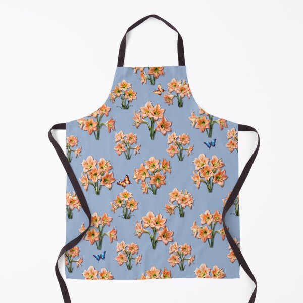 Item preview, Peach Amaryllis Flower Seamless Pattern designed and sold by Petalandfur.
