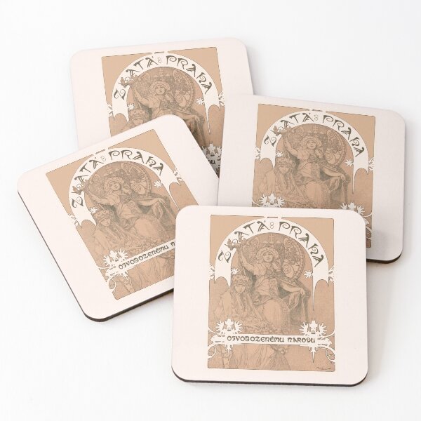 Item preview, Magazine cover Golden Prague (1918), by Alphonse Mucha. HIGH DEFINITION designed and sold by MINDTHECHERRY.